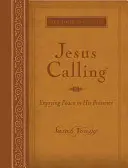 Jesus Calling, Duży tekst, Brązowy Leathersoft, z pełnym tekstem Pisma Świętego: Ciesząc się pokojem w Jego obecności - Jesus Calling, Large Text Brown Leathersoft, with Full Scriptures: Enjoying Peace in His Presence