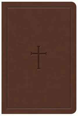 Kompaktowa Biblia KJV z dużym drukiem, brązowa skórzana okładzina - KJV Large Print Compact Reference Bible, Brown Leathertouch