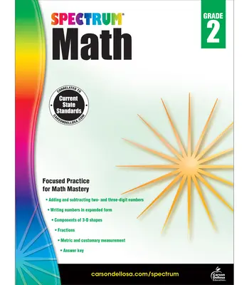 Zeszyt ćwiczeń Spectrum Math, klasa 2 - Spectrum Math Workbook, Grade 2