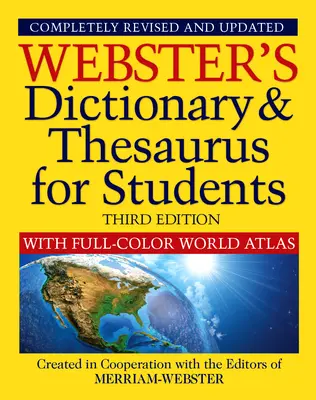 Słownik i tezaurus Webstera z kolorowym atlasem świata, wydanie trzecie - Webster's Dictionary & Thesaurus with Full Color World Atlas, Third Edition