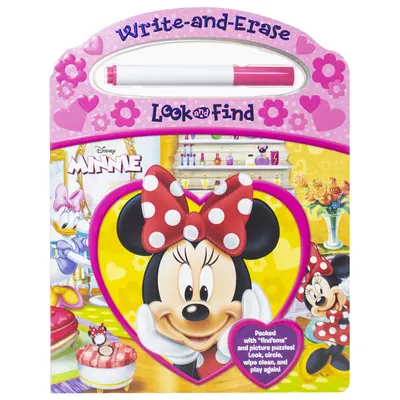 Disney - Myszka Minnie - Napisz i wymaż poszukaj i znajdź [z markerem] - Disney Minnie Mouse - Write-And-Erase Look and Find [With Marker]