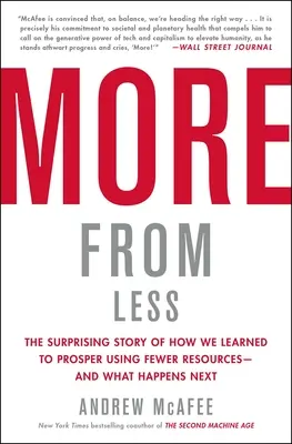 Więcej z mniej: The Surprising Story of How We Learned to Prosper Using Fewer Resources--And What Happens Next: Zaskakująca opowieść o tym, jak nauczyliśmy się prosperować wykorzystując mniej zasobów - i co będzie dalej - More from Less: The Surprising Story of How We Learned to Prosper Using Fewer Resources--And What Happens Next