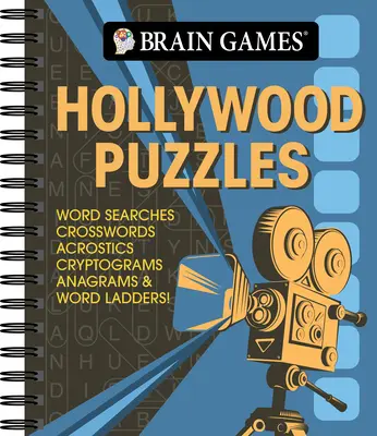 Brain Games - Hollywood Puzzles: Wyszukiwanie słów, krzyżówki, akrostychy, kryptogramy, anagram i drabiny słowne! - Brain Games - Hollywood Puzzles: Word Searches, Crosswords, Acrostics, Cryptograms, Anagrams & Word Ladders!