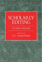 Edycja naukowa: Przewodnik po badaniach - Scholarly Editing: A Guide to Research