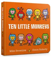 Dziesięć małych małpek Książka planszowa - Ten Little Monkeys Board Book