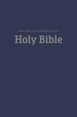 Nasb, Pew and Worship Bible, twarda oprawa, kolor niebieski, tekst z 1995 r., wygodny druk - Nasb, Pew and Worship Bible, Hardcover, Blue, 1995 Text, Comfort Print