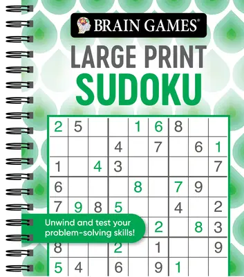 Gry Mózgowe - Sudoku w dużym formacie (wiry) - Brain Games - Large Print Sudoku (Swirls)