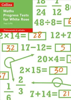 Collins Tests & Assessment - Testy postępów z matematyki dla klasy 5/P6 dla White Rose - Collins Tests & Assessment - Year 5/P6 Maths Progress Tests for White Rose