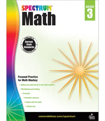 Spectrum Math Workbook, klasa 3 - Spectrum Math Workbook, Grade 3