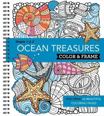 Kolorowanka - Skarby oceanu (kolorowanka dla dorosłych) - Color & Frame - Ocean Treasures (Adult Coloring Book)