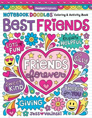 Notebook Doodles Best Friends: Kolorowanka i zeszyt ćwiczeń - Notebook Doodles Best Friends: Coloring & Activity Book