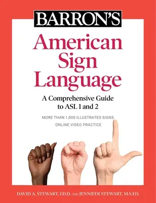 Barron's American Sign Language: Kompleksowy przewodnik po ASL 1 i 2 z ćwiczeniami wideo online - Barron's American Sign Language: A Comprehensive Guide to ASL 1 and 2 with Online Video Practice