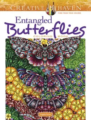 Kolorowanka Zaplątane motyle Creative Haven - Creative Haven Entangled Butterflies Coloring Book