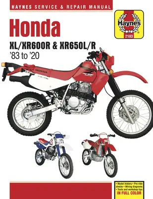 Honda XL/Xr600r & Xr650l/R '83 do '20: - Historia modelu - Kontrole przed jazdą - Schematy połączeń - Narzędzia i porady warsztatowe - Honda XL/Xr600r & Xr650l/R '83 to '20: - Model History - Pre-Ride Checks - Wiring Diagrams - Tools and Workshop Tips