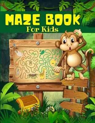 Maze Book For Kids, Boys And Girls Ages 4-8: Big Book of Cool Mazes For Kids: Książka aktywności labiryntu dla dzieci z zabawnymi stronami gier labiryntowych. Labirynt - Maze Book For Kids, Boys And Girls Ages 4-8: Big Book Of Cool Mazes For Kids: Maze Activity Book For Children With Fun Maze Puzzles Games Pages. Maze