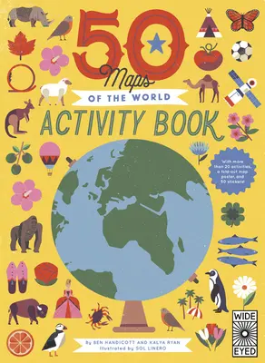 50 Maps of the World Activity Book: Ucz się - baw się - odkrywaj z ponad 50 naklejkami, łamigłówkami i rozkładanym plakatem - 50 Maps of the World Activity Book: Learn - Play - Discover with Over 50 Stickers, Puzzles, and a Fold-Out Poster