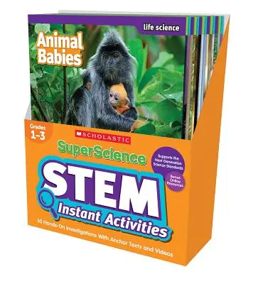 Superscience STEM Instant Activities: Klasy 1-3: 30 praktycznych zadań z tekstami i filmami wideo - Superscience STEM Instant Activities: Grades 1-3: 30 Hands-On Investigations with Anchor Texts and Videos