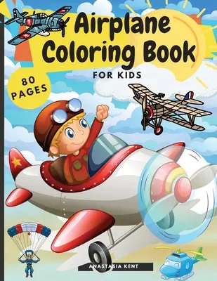 Samolotowa kolorowanka dla dzieci - Airplane Coloring Book for Kids