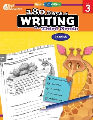 180 dni pisania dla trzeciej klasy (hiszpański): Ćwicz, oceniaj, diagnozuj - 180 Days of Writing for Third Grade (Spanish): Practice, Assess, Diagnose