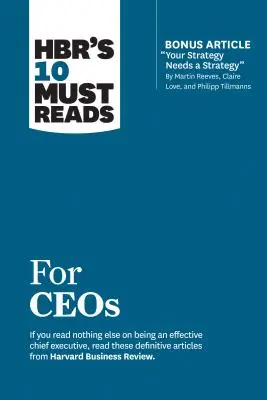 10 obowiązkowych lektur Hbr dla dyrektorów generalnych - Hbr's 10 Must Reads for Ceos