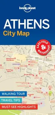 Lonely Planet Ateny mapa miasta 1 - Lonely Planet Athens City Map 1