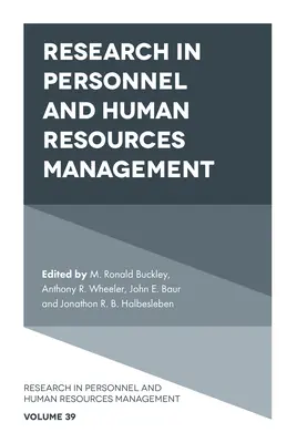Badania w zakresie zarządzania personelem i zasobami ludzkimi - Research in Personnel and Human Resources Management