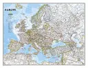 National Geographic: Europa Klasyczna mapa ścienna (30,5 x 23,75 cala) - National Geographic: Europe Classic Wall Map (30.5 X 23.75 Inches)