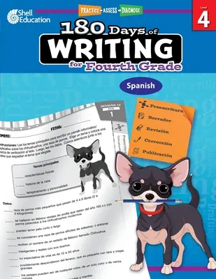 180 dni pisania dla czwartej klasy (hiszpański): Ćwicz, oceniaj, diagnozuj - 180 Days of Writing for Fourth Grade (Spanish): Practice, Assess, Diagnose