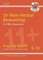 11+ GL Non-Verbal Reasoning Practice Papers - Ages 9-10 (z przewodnikiem dla rodziców i edycją online) - 11+ GL Non-Verbal Reasoning Practice Papers - Ages 9-10 (with Parents' Guide & Online Edition)