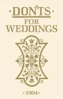 Zakazy dotyczące ślubów - Don'ts for Weddings