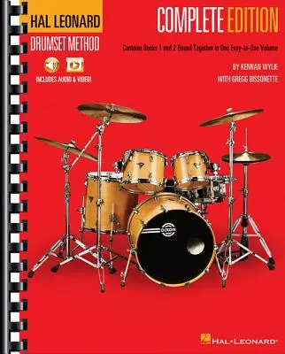Hal Leonard Drumset Method - Complete Edition: Książki 1 i 2 z wideo i audio - Hal Leonard Drumset Method - Complete Edition: Books 1 & 2 with Video and Audio