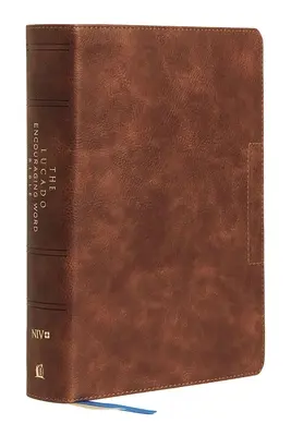 Niv, Lucado Encouraging Word Bible, brązowa, skórzana, indeksowana kciukiem, wygodny druk: Biblia Święta, Nowa Wersja Międzynarodowa - Niv, Lucado Encouraging Word Bible, Brown, Leathersoft, Thumb Indexed, Comfort Print: Holy Bible, New International Version