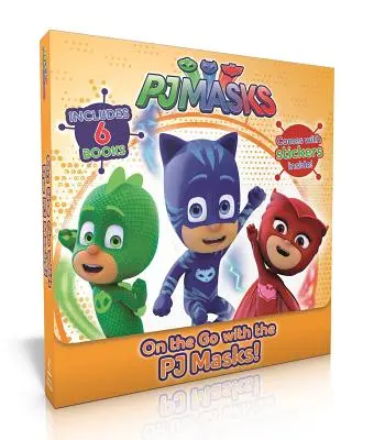 W drogę z maskami Pj! W noc, by uratować dzień!; Owlette dostaje zwierzaka; Pj Masks poznają przyjaciół!; Super drużyna; Pj Masks i dinozaur!; S - On the Go with the Pj Masks!: Into the Night to Save the Day!; Owlette Gets a Pet; Pj Masks Make Friends!; Super Team; Pj Masks and the Dinosaur!; S