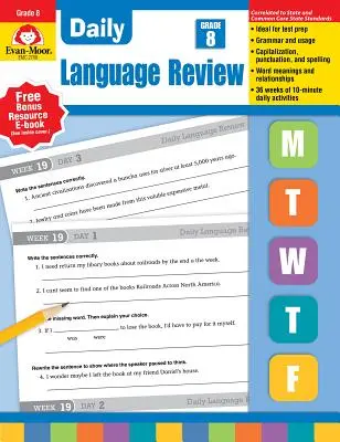 Codzienny przegląd językowy, klasa 8 Te - Daily Language Review, Grade 8 Te