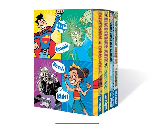 Zestaw 4 powieści graficznych DC dla dzieci - DC Graphic Novels for Kids Box Set 4