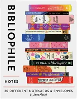 Bibliophile Notes: 20 Different Notecards & Envelopes (Notecards for Book Lovers, Illustrated Notecards, Stationery)