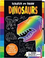 Zdrapywanie i rysowanie dinozaurów - zeszyt ćwiczeń ze zdrapkami - Scratch & Draw Dinosaurs - Scratch Art Activity Book