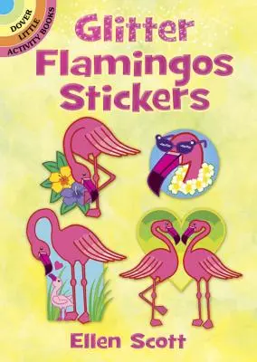 Naklejki z brokatowymi flamingami - Glitter Flamingos Stickers