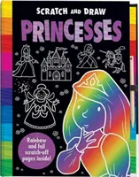 Zdrap i narysuj księżniczkę - zeszyt ćwiczeń ze zdrapkami - Scratch & Draw Princess - Scratch Art Activity Book