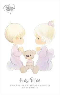 Nrsvce, Biblia Precious Moments, biała, skórzana miękka, wygodny druk: Pismo Święte - Nrsvce, Precious Moments Bible, White, Leathersoft, Comfort Print: Holy Bible
