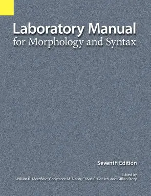 Podręcznik laboratoryjny do morfologii i składni - Laboratory Manual for Morphology and Syntax