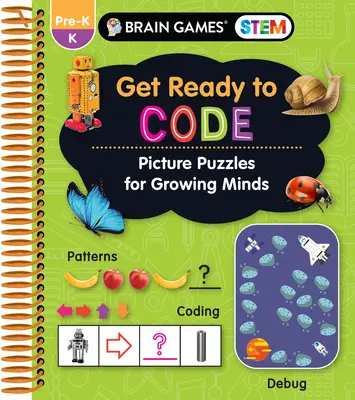 Brain Games Stem - Get Ready to Code: Zagadki obrazkowe dla rozwijających się umysłów (zeszyt ćwiczeń) - Brain Games Stem - Get Ready to Code: Picture Puzzles for Growing Minds (Workbook)