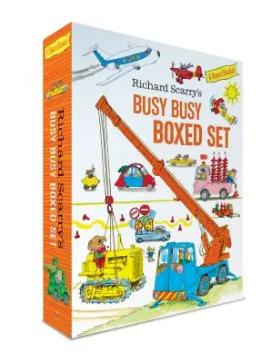 Richard Scarry's Busy Busy Boxed Set: Pracowite lotnisko; Pracowite samochody i ciężarówki; Pracowity plac budowy; Pracowita farma - Richard Scarry's Busy Busy Boxed Set: Busy Busy Airport; Busy Busy Cars and Trucks; Busy Busy Construction Site; Busy Busy Farm