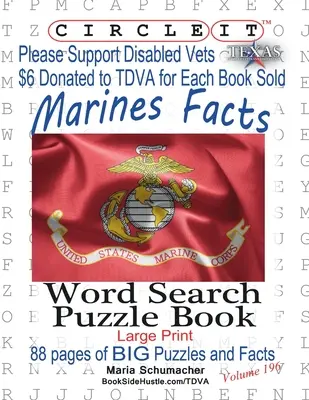 Krąg, Fakty o Korpusie Piechoty Morskiej Stanów Zjednoczonych, Wyszukiwanie słów, Książka z łamigłówkami - Circle It, US Marine Corps Facts, Word Search, Puzzle Book