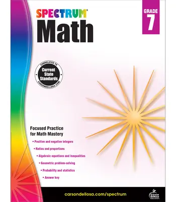 Zeszyt ćwiczeń do matematyki Spectrum, klasa 7 - Spectrum Math Workbook, Grade 7