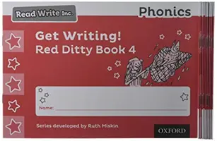 Read Write Inc. Fonika: Get Writing! Red Ditty Book 4 Pack of 10 - Read Write Inc. Phonics: Get Writing! Red Ditty Book 4 Pack of 10