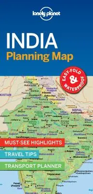 Lonely Planet Indie mapa do planowania 1 - Lonely Planet India Planning Map 1