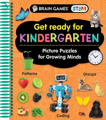 Brain Games Stem - Get Ready for Kindergarten: Zagadki obrazkowe dla rozwijających się umysłów (zeszyt ćwiczeń) - Brain Games Stem - Get Ready for Kindergarten: Picture Puzzles for Growing Minds (Workbook)