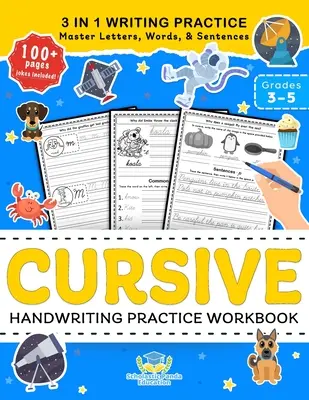 Cursive Handwriting Practice Workbook for 3rd 4th 5th Graders: Cursive Letter Tracing Book, Cursive Handwriting Workbook for Kids to Master Letters, W