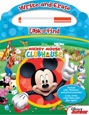 Disney - Mickey Mouse Clubhouse - Write-And-Erase Look and Find Wipe Clean Board [With Marker]